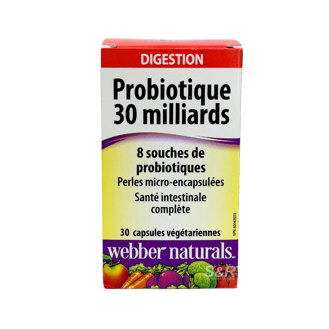 Webber Naturals Probiotique 30 milliards 30 capsules